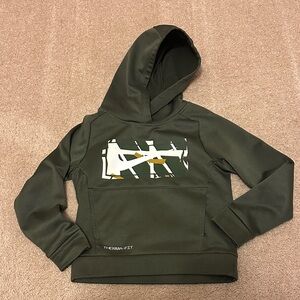 Nike Kids Olive Green Therma-Fit Hoodie